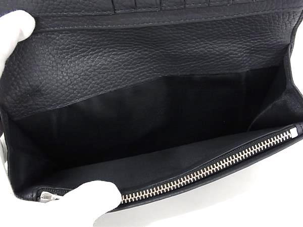 BALLY バリー 財布 RIBBON ネイビー レザー メンズ 二つ折り 長財布 美品