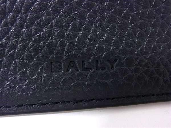 BALLY バリー 財布 RIBBON ネイビー レザー メンズ 二つ折り 長財布 美品