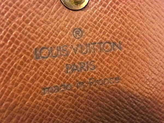LOUIS VUITTON ルイヴィトン 財布 モノグラム ポルトトレゾール インターナショナル M61215 ブラウン PVC レザー ユニセックス 三つ折り 長財布