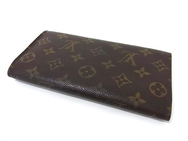 LOUIS VUITTON ルイヴィトン 財布 モノグラム ポルトトレゾール インターナショナル M61215 ブラウン PVC レザー ユニセックス 三つ折り 長財布