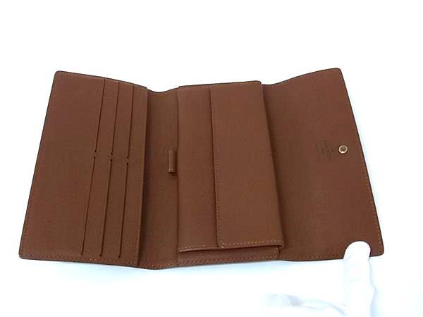 LOUIS VUITTON ルイヴィトン 財布 モノグラム ポルトトレゾール インターナショナル M61215 ブラウン PVC レザー ユニセックス 三つ折り 長財布
