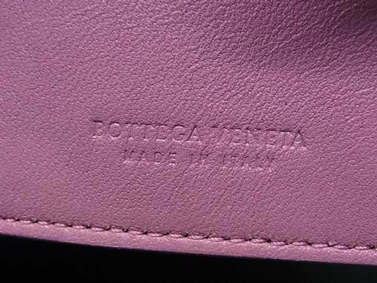 BOTTEGA VENETA ボッテガヴェネタ キーケース イントレチャート ピンクパープル レザー レディース 6連