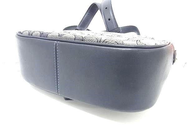 COACH コーチ ショルダーバッグ シグネチャー CU998 ネイビー グレー系 キャンバス×レザー レディース ゴールド金具 新品未使用展示品