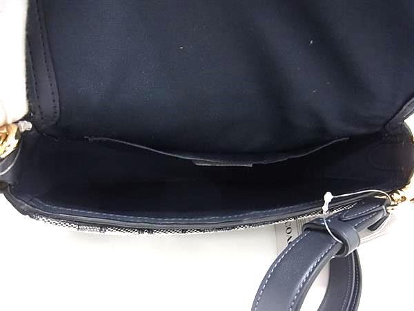 COACH コーチ ショルダーバッグ シグネチャー CU998 ネイビー グレー系 キャンバス×レザー レディース ゴールド金具 新品未使用展示品