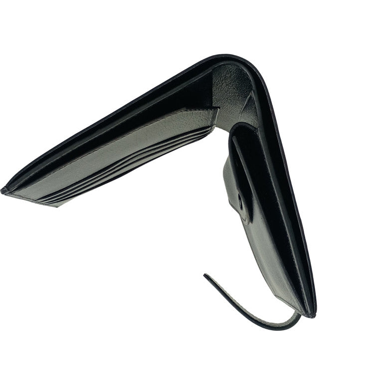 HERMES エルメス 二つ折り財布 ジュラ2 ブラック レザー ユニセックス 超美品