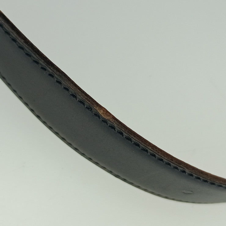 HERMES エルメス ベルト コンスタンス Hベルト ブラック ゴールド(ブラウン系) ボックスカーフ クシュベル ユニセックス シルバー金具 美品