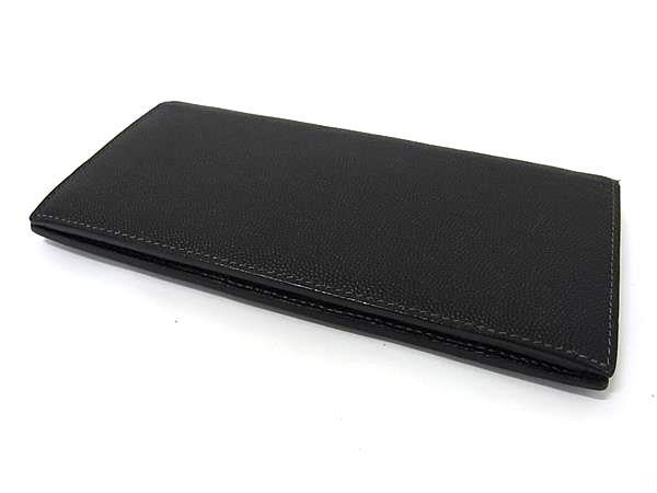 Cartier カルティエ 財布 サントス ブラック レザー メンズ 二つ折り 長財布 美品