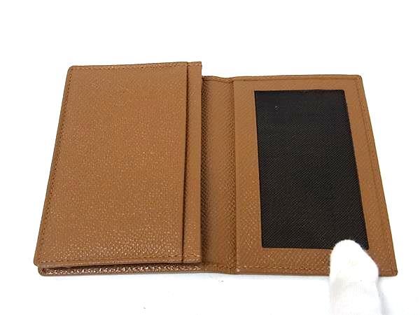 BVLGARI ブルガリ カードケース クラシコ 20357 ブラウン レザー ユニセックス 名刺入れ 美品