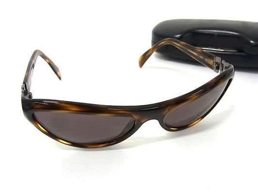 Salvatore Ferragamo フェラガモ サングラス ガンチーニ 2020 ブラウン クリアブラック プラスチック レディース べっ甲調 美品