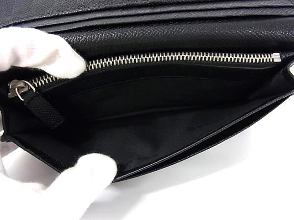 BVLGARI ブルガリ 財布 ブルガリブルガリ クラシコ 29732 ブラック レザー ユニセックス 二つ折り 長財布