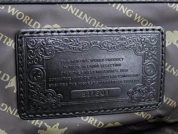 HUNTING WORLD ハンティングワールド ボストンバッグ メルセデスベンツ コラボ ブラック ナイロン レザー ユニセックス 2WAY 美品