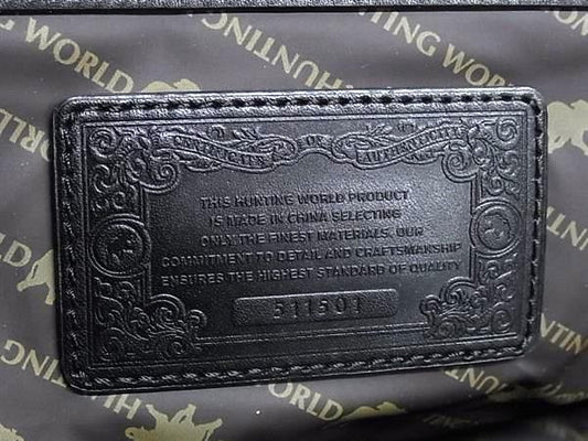 HUNTING WORLD ハンティングワールド ボストンバッグ メルセデスベンツ コラボ ブラック ナイロン レザー ユニセックス 2WAY 美品