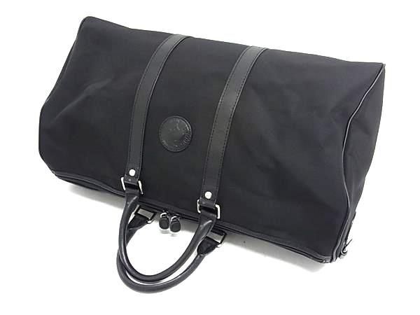 HUNTING WORLD ハンティングワールド ボストンバッグ メルセデスベンツ コラボ ブラック ナイロン レザー ユニセックス 2WAY 美品