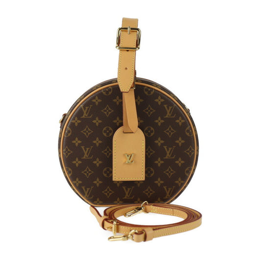 新古未使用展示品 LOUIS VUITTON ルイ ヴィトン プティット ボワット シャポー ショルダーバッグ M43514 モノグラムキャンバス レザー ブラウン ゴールド金具 クロスボディバッグ ビトン