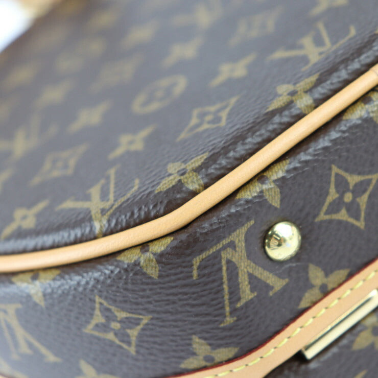 新古未使用展示品 LOUIS VUITTON ルイ ヴィトン プティット ボワット シャポー ショルダーバッグ M43514 モノグラムキャンバス レザー ブラウン ゴールド金具 クロスボディバッグ ビトン