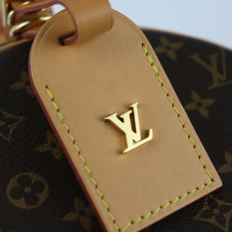 新古未使用展示品 LOUIS VUITTON ルイ ヴィトン プティット ボワット シャポー ショルダーバッグ M43514 モノグラムキャンバス レザー ブラウン ゴールド金具 クロスボディバッグ ビトン
