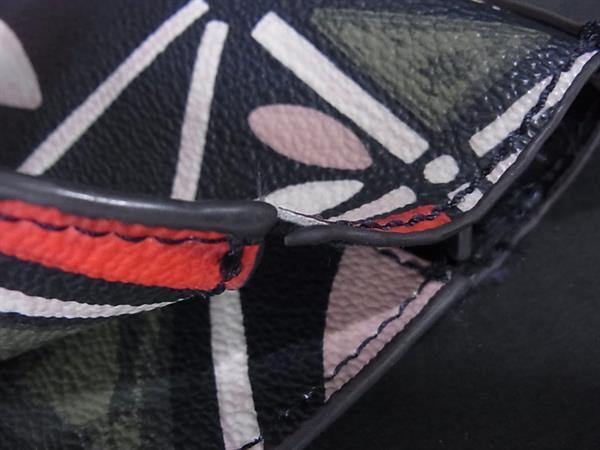 TORY BURCH トリーバーチ トートバッグ 2WAYバッグ 10005607 ネイビー系 マルチカラー ゴールド金具 PVC レザー レディース ショルダーバッグ ボタニカルモチーフプリント