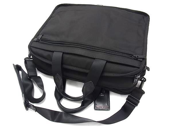 美品 TUMI トゥミ ビジネスバッグ ラージ エクスパンダブル オーガナイザー ブリーフケース 26160DH ブラック ナイロン メンズ 2WAY ショルダーバッグ