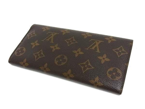 LOUIS VUITTON ルイ ヴィトン 長財布 モノグラム ポルトフォイユ エミリー M60137 マロン ヴェール PVC レザー レディース フラップ