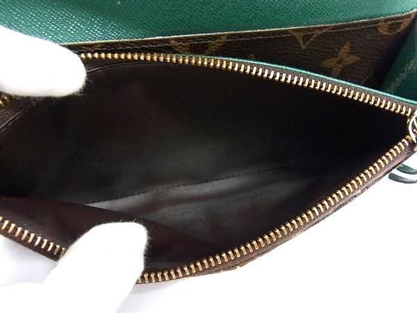 LOUIS VUITTON ルイ ヴィトン 長財布 モノグラム ポルトフォイユ エミリー M60137 マロン ヴェール PVC レザー レディース フラップ