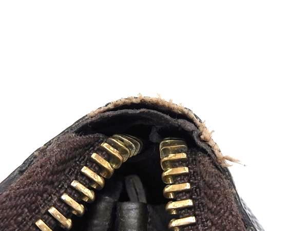 LOUIS VUITTON ルイ ヴィトン 長財布 ダミエ ジッピー ウォレット N60015 エベヌ ゴールド金具 PVC レザー ユニセックス ラウンドファスナー