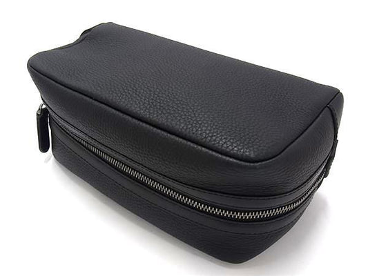新古未使用展示品 MICHAEL KORS マイケルコース セカンドバッグ ハドソン トラベルポーチ 33F4LHDV1L ブラック レザー メンズ クラッチバッグ