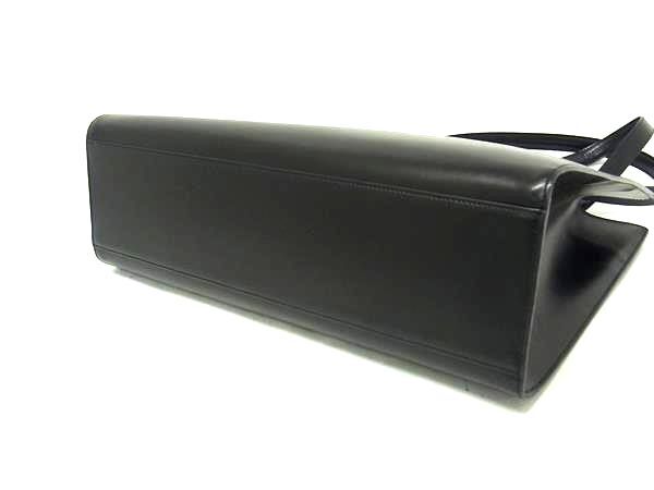 美品 Cartier カルティエ トートバッグ パンテール ショルダートート L100360 ブラック シルバー金具 レザー レディース