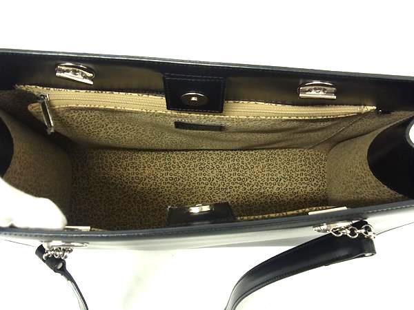 美品 Cartier カルティエ トートバッグ パンテール ショルダートート L100360 ブラック シルバー金具 レザー レディース
