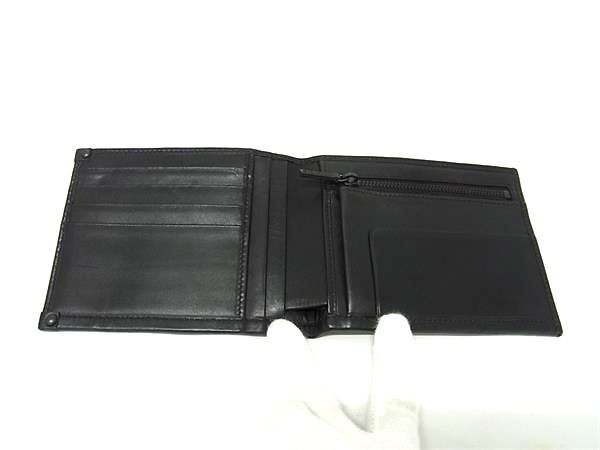 GUCCI グッチ 財布 GGキャンバス 101659 ブラック キャンバス×レザー メンズ 二つ折り 財布 美品