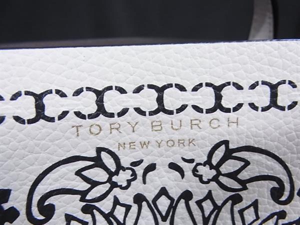 TORY BURCH トリーバーチ トートバッグ ペリー ホワイト系 レザー レディース ペイズリー柄 超美品