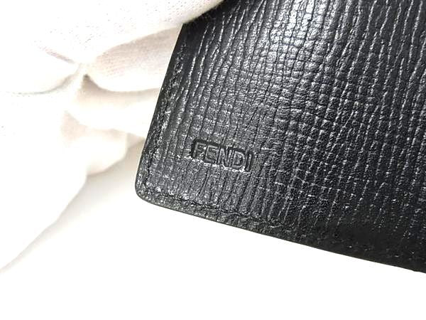 FENDI フェンディ キーケース ズッカ 8AP079 ブラック系 PVC レザー ユニセックス 6連 美品