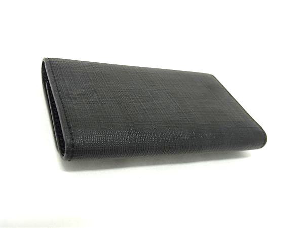FENDI フェンディ キーケース ズッカ 8AP079 ブラック系 PVC レザー ユニセックス 6連 美品