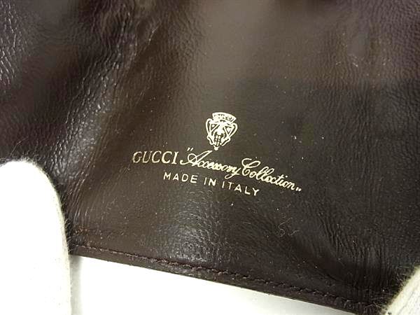 GUCCI グッチ キーケース シェリーライン オールドグッチ ブラウン ベージュ グリーン レッド PVC×レザー ユニセックス GG柄 6連