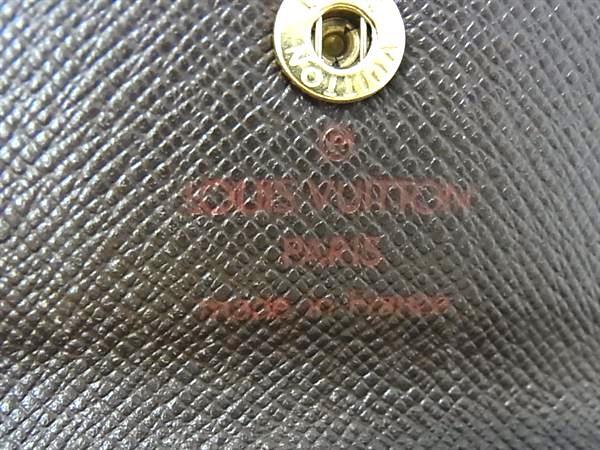 LOUIS VUITTON ルイヴィトン コインケース ダミエ ラドロー N62925 エベヌ PVC レザー ユニセックス ゴールド金具 美品