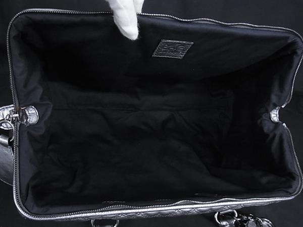 DOLCE＆GABBANA ドルチェ&ガッバーナ ハンドバッグ DB0417 シルバー レザー レディース 2WAY キルティング シルバー金具 美品