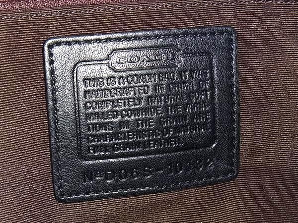 COACH コーチ ショルダーバッグ 10132 ブラック ブラウン レザー レディース 超美品
