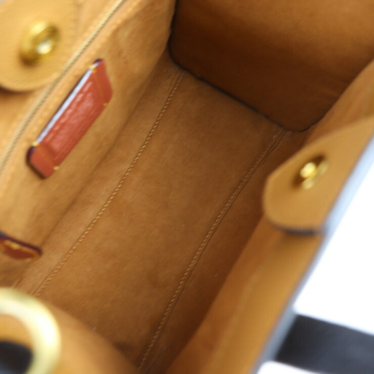 超美品 COACH コーチ フィールド トート ハンドバッグ C3461 レザー チョーク ブラウン ブラック ゴールド金具 2WAY ショルダーバッグ