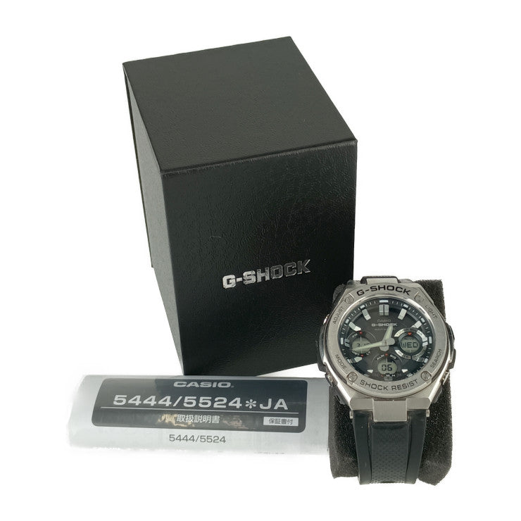 CASIO カシオ 腕時計 Mid Size Series GST-W310-1AJF シルバー ブラック ステンレス 樹脂 メンズ アナデジ ソーラー電波