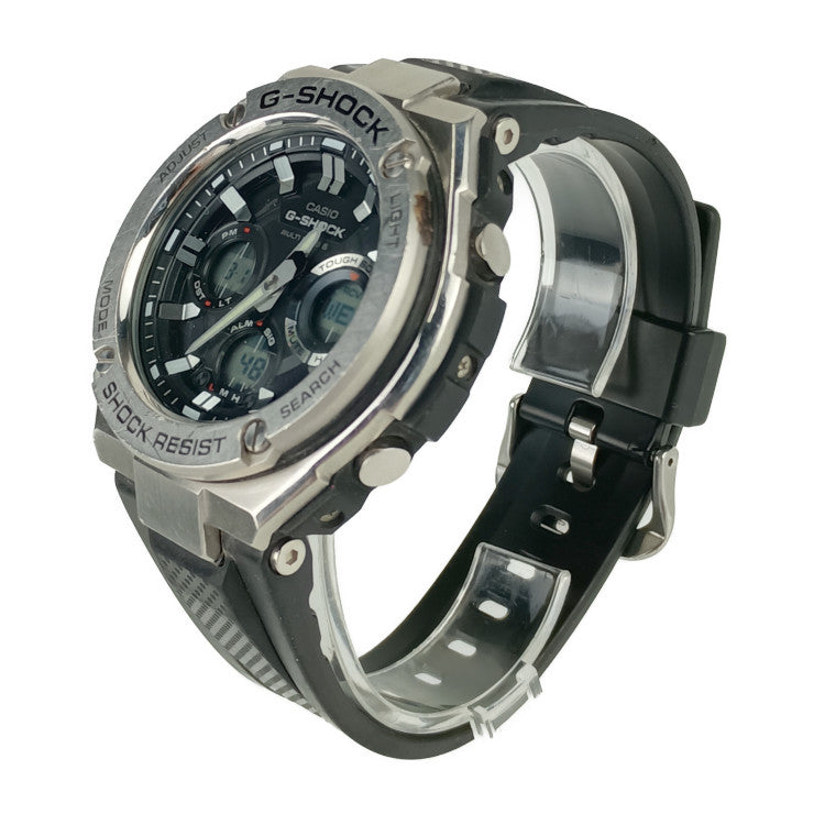 CASIO カシオ 腕時計 Mid Size Series GST-W310-1AJF シルバー ブラック ステンレス 樹脂 メンズ アナデジ ソーラー電波