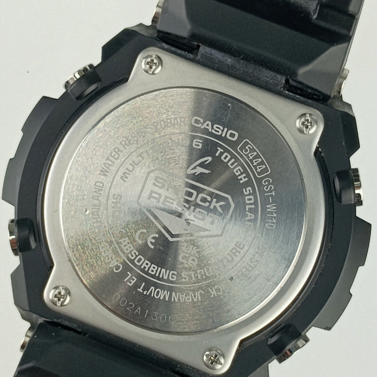 CASIO カシオ 腕時計 Mid Size Series GST-W310-1AJF シルバー ブラック ステンレス 樹脂 メンズ アナデジ ソーラー電波