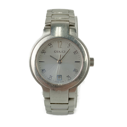 GUCCI グッチ 腕時計 デイト クォーツ 8900L シルバー文字盤 ステンレス レディース