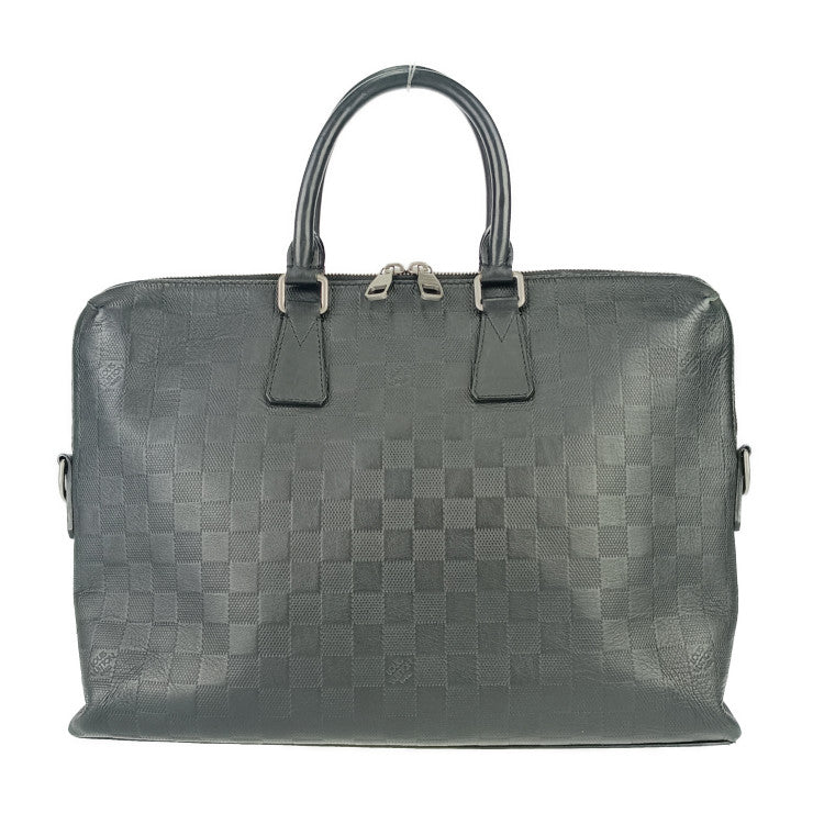 LOUIS VUITTON ルイヴィトン ビジネスバッグ PDJ ポルトドキュマンジュール N41248 オニキス シルバー金具 ダミエアンフィニ メンズ 2WAY ブリーフケース ショルダーバッグ
