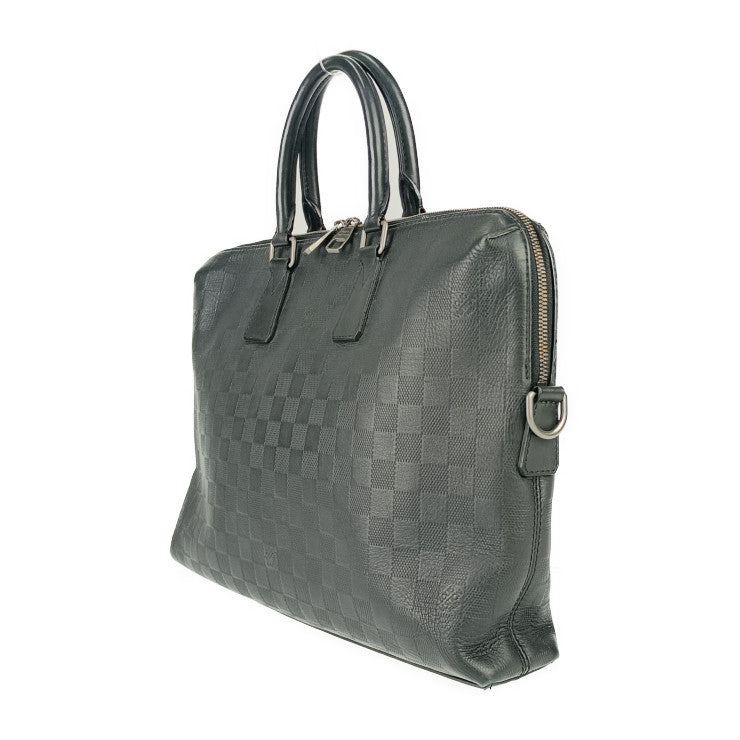 LOUIS VUITTON ルイヴィトン ビジネスバッグ PDJ ポルトドキュマンジュール N41248 オニキス シルバー金具 ダミエアンフィニ メンズ 2WAY ブリーフケース ショルダーバッグ
