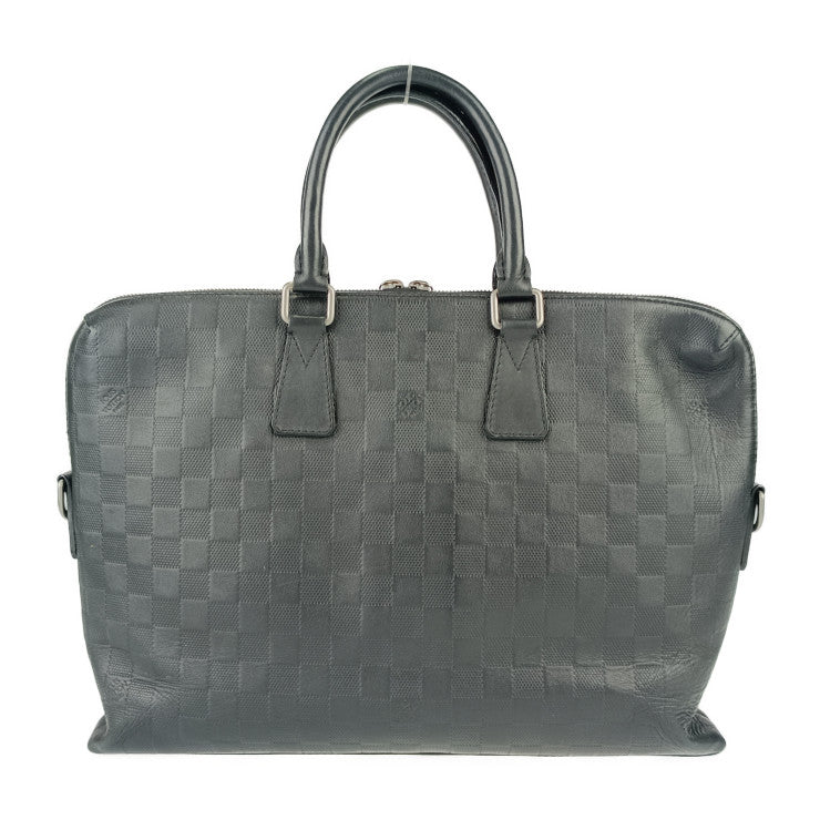 LOUIS VUITTON ルイヴィトン ビジネスバッグ PDJ ポルトドキュマンジュール N41248 オニキス シルバー金具 ダミエアンフィニ メンズ 2WAY ブリーフケース ショルダーバッグ