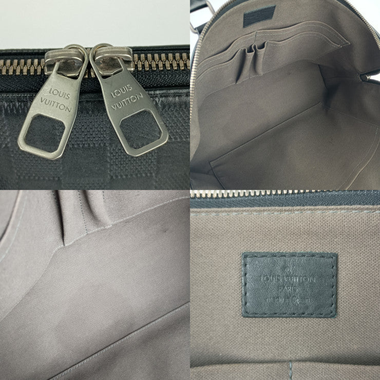 LOUIS VUITTON ルイヴィトン ビジネスバッグ PDJ ポルトドキュマンジュール N41248 オニキス シルバー金具 ダミエアンフィニ メンズ 2WAY ブリーフケース ショルダーバッグ