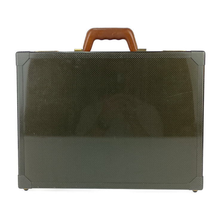 HERMES エルメス ビジネスバッグ エスパス PM アタッシュケース - ブラック系 ゴールド金具 カーボン レザー メンズ 150周年 500個限定