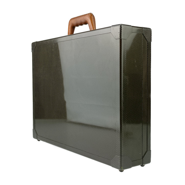 HERMES エルメス ビジネスバッグ エスパス PM アタッシュケース - ブラック系 ゴールド金具 カーボン レザー メンズ 150周年 500個限定