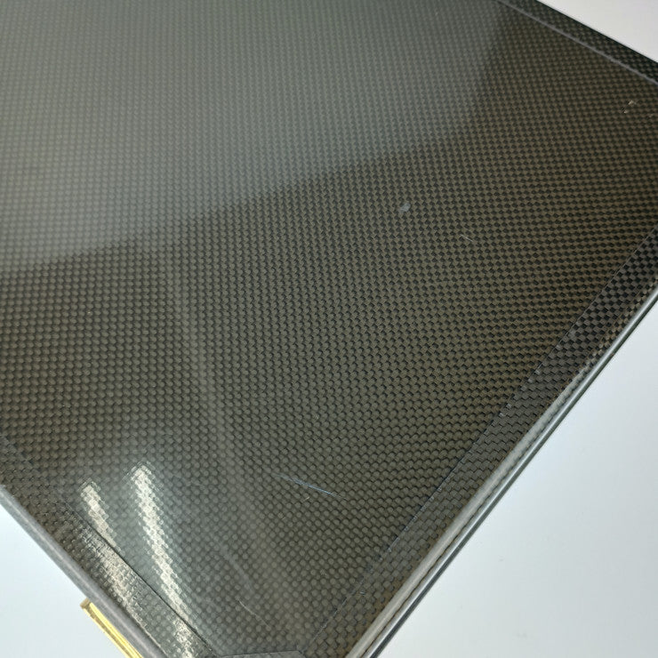 HERMES エルメス ビジネスバッグ エスパス PM アタッシュケース - ブラック系 ゴールド金具 カーボン レザー メンズ 150周年 500個限定