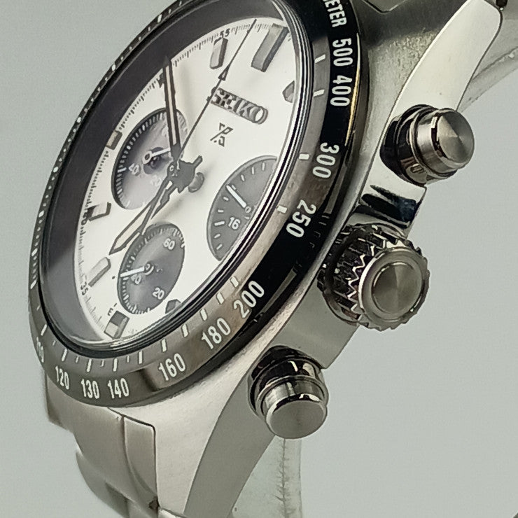 SEIKO セイコー 腕時計 プロスペックス スピードタイマー ソーラークロノグラフ SBDL085 / V192-0AF0 シルバー ホワイト文字盤 ステンレス メンズ アナログ 美品