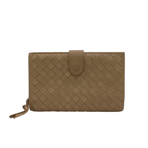 BOTTEGA VENETA ボッテガヴェネタ 財布 イントレチャート 二つ折り財布 121060 ベージュ系 レザー ユニセックス